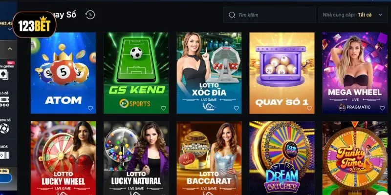 Các sảnh xổ số quốc tế 123BET cũng thu hút đông đảo người chơi tham gia trải nghiệm Các sảnh xổ số quốc tế 123BET cũng thu hút đông đảo người chơi tham gia trải nghiệm