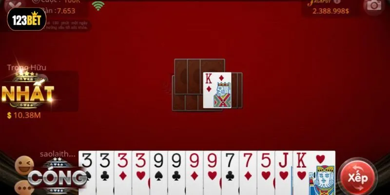 Giao diện sảnh cược Tiến lên miền Nam 123BET hiện đại với thiết kế thuần Việt, dễ thao tác Giao diện sảnh cược Tiến lên miền Nam 123BET hiện đại với thiết kế thuần Việt, dễ thao tác